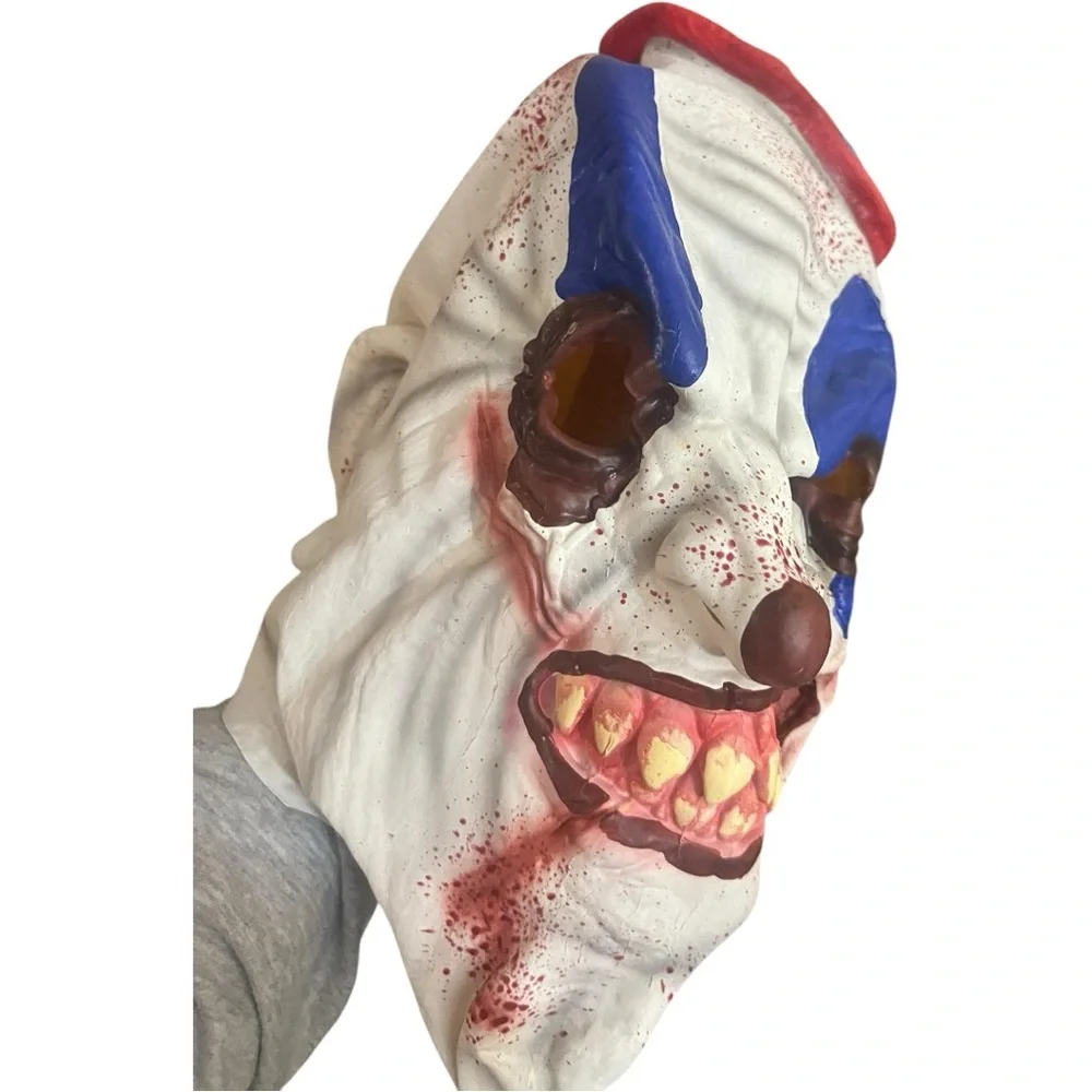 ADULT HALLOWEEN  SCARY CLOWN MASK COSTUME woman men latex. New for parties